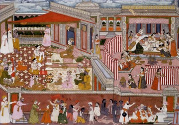 Foedsel i et palads Indian Oil Paintings